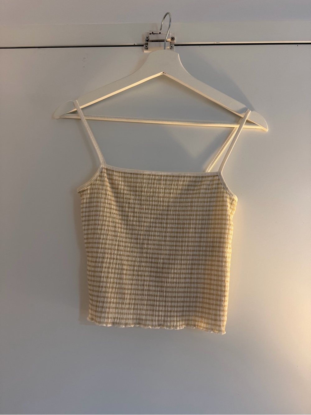 Aritzia Gingham Spaghetti Strap Tank Top - Size XS